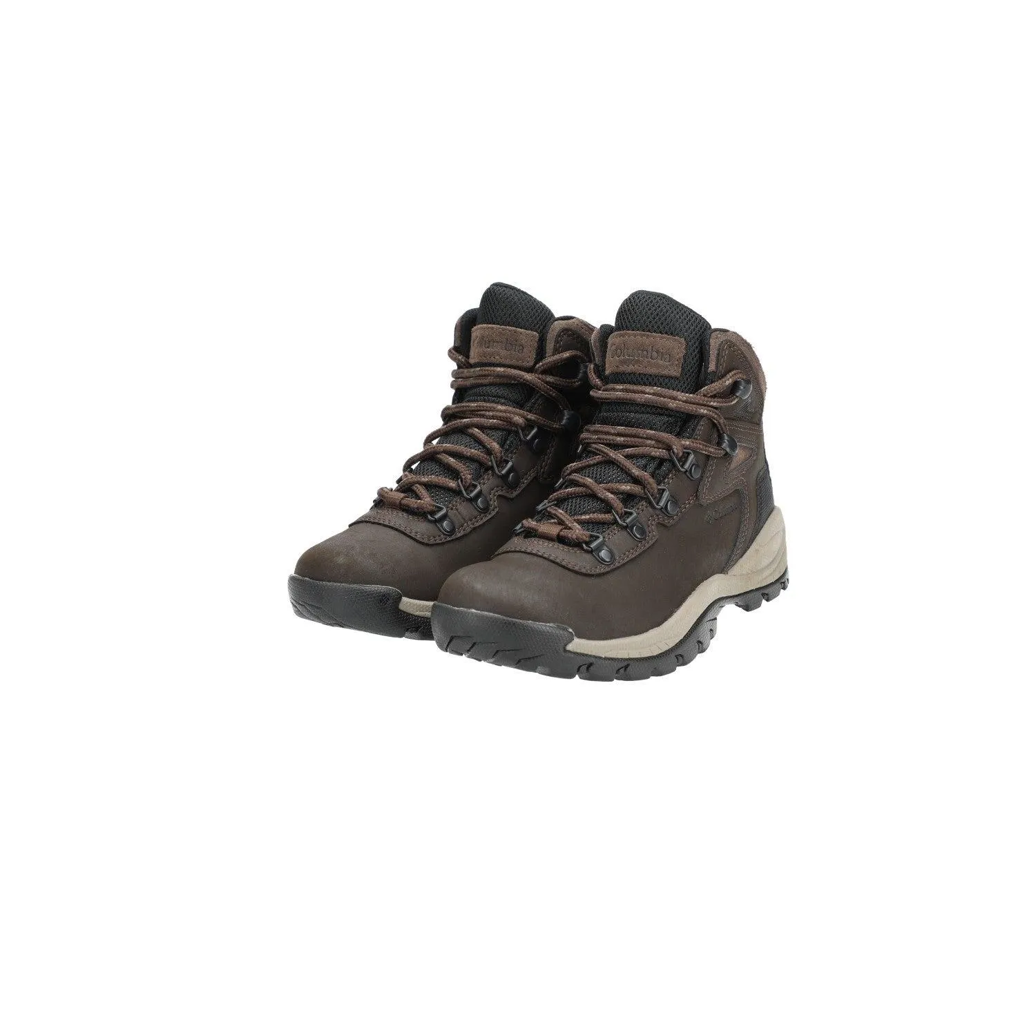 Columbia Newton Ridge Plus Hiking Boots Sport Shoes Leather Brown Colour For Women