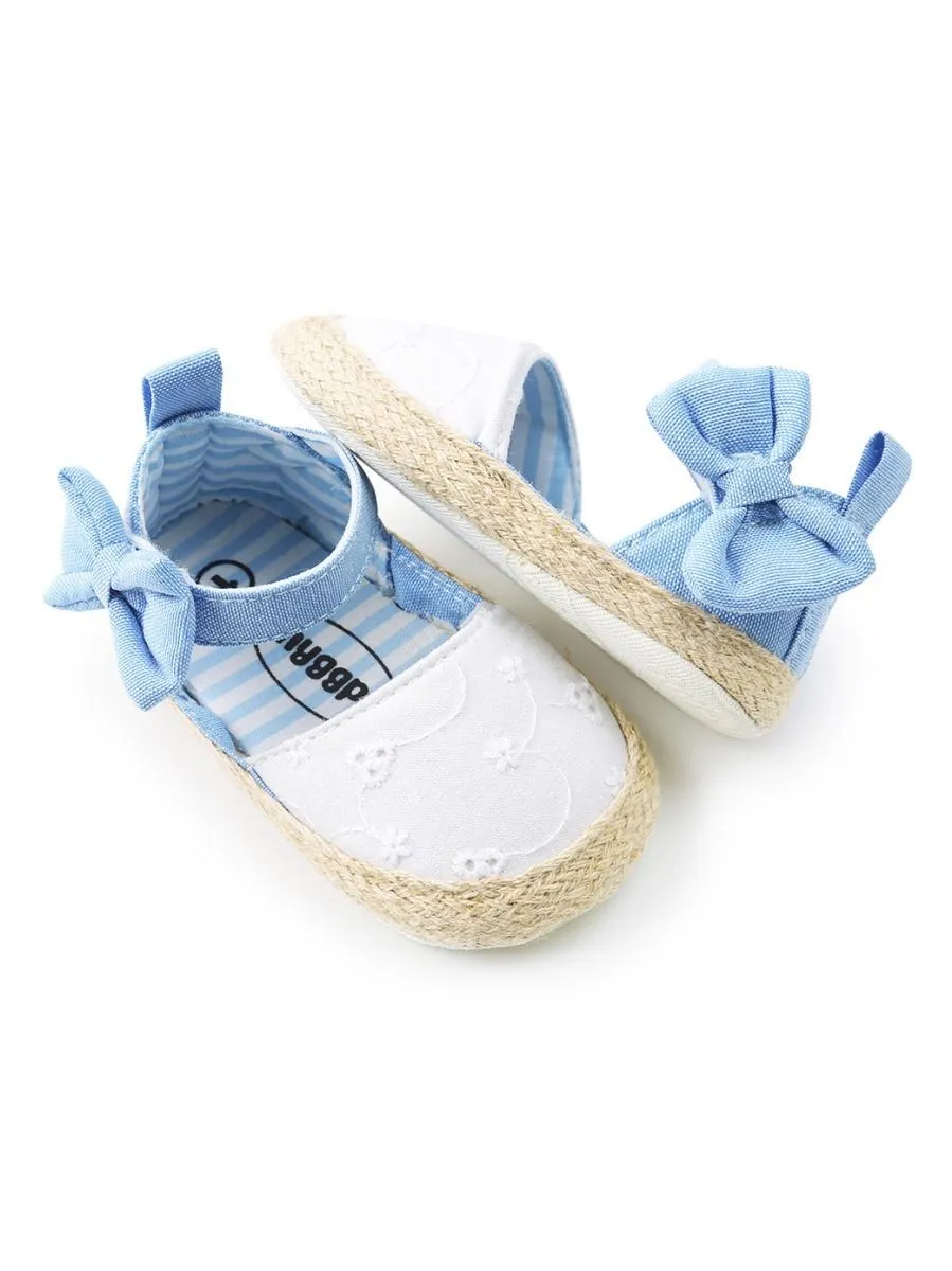 Cute Baby Girl Bow Ankle Straps First Start Crib Shoes