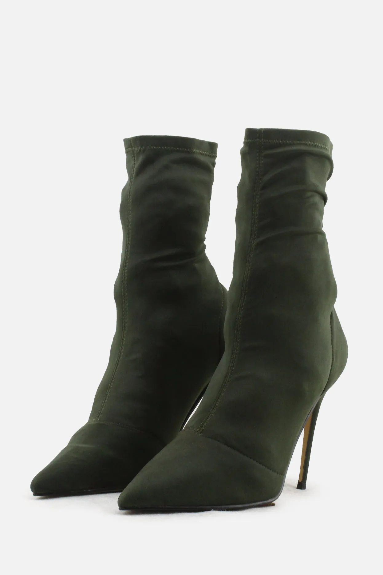 Daffy Stilettos Heels Sock Boots | Textile