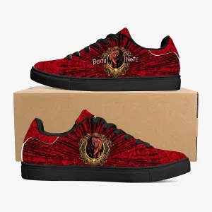 Death Note Red Black Skate Anime Shoes