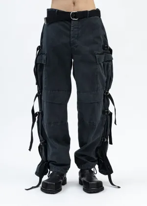 DIRTY BLACK MULTIPOCKETS SUPERPANTS