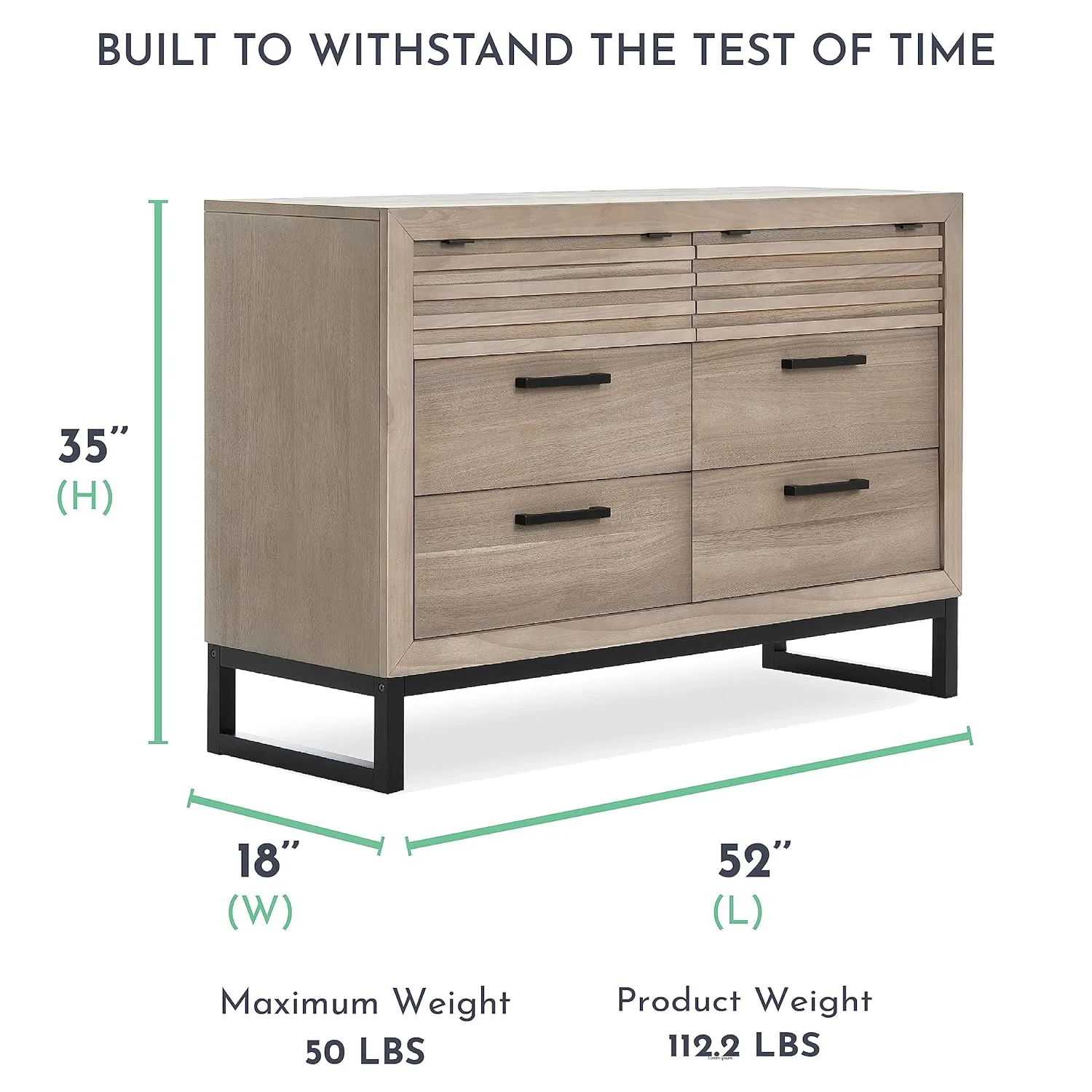 Dream On Me Evolur Kyoto Nursery Double Dresser