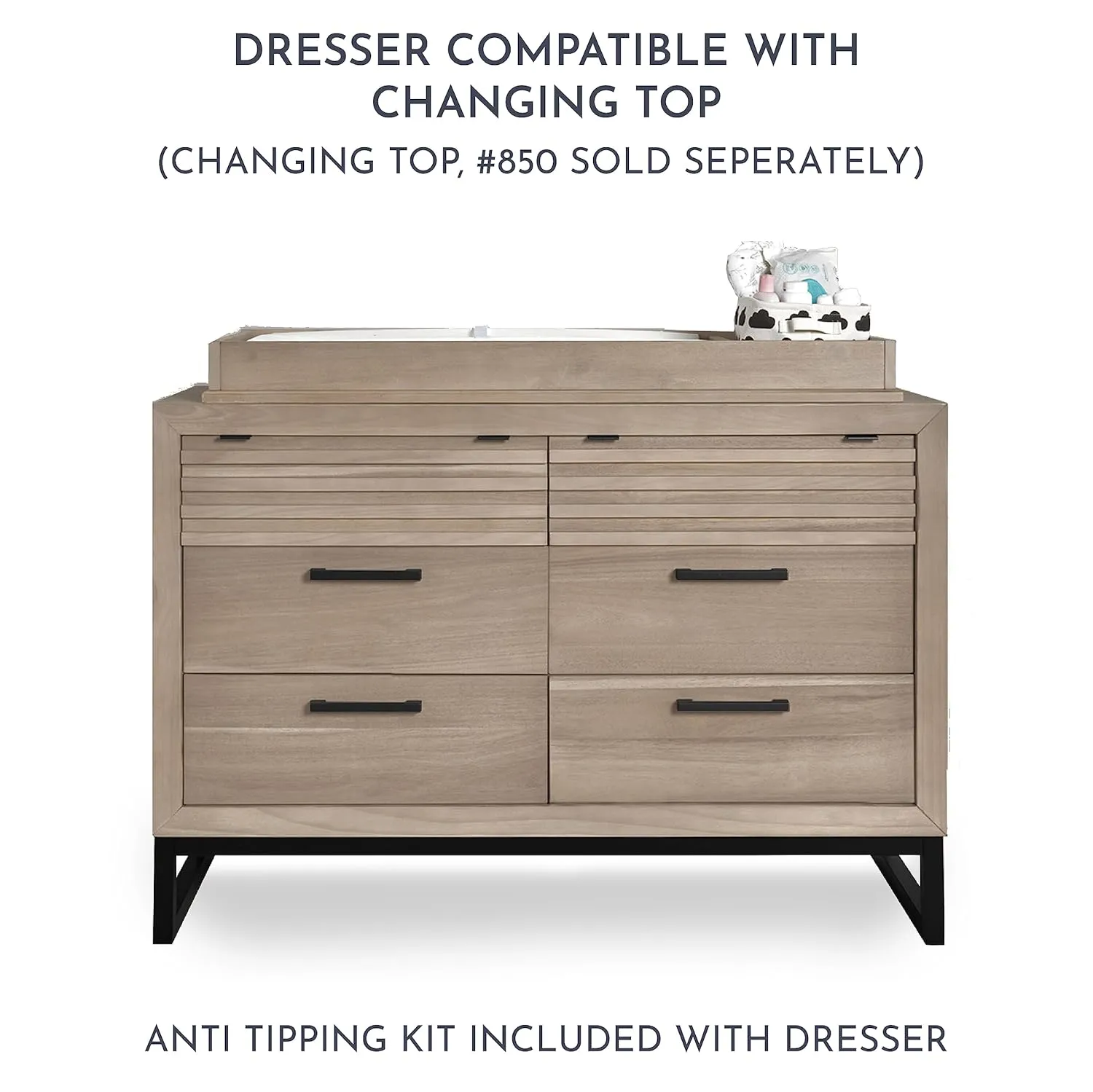 Dream On Me Evolur Kyoto Nursery Double Dresser