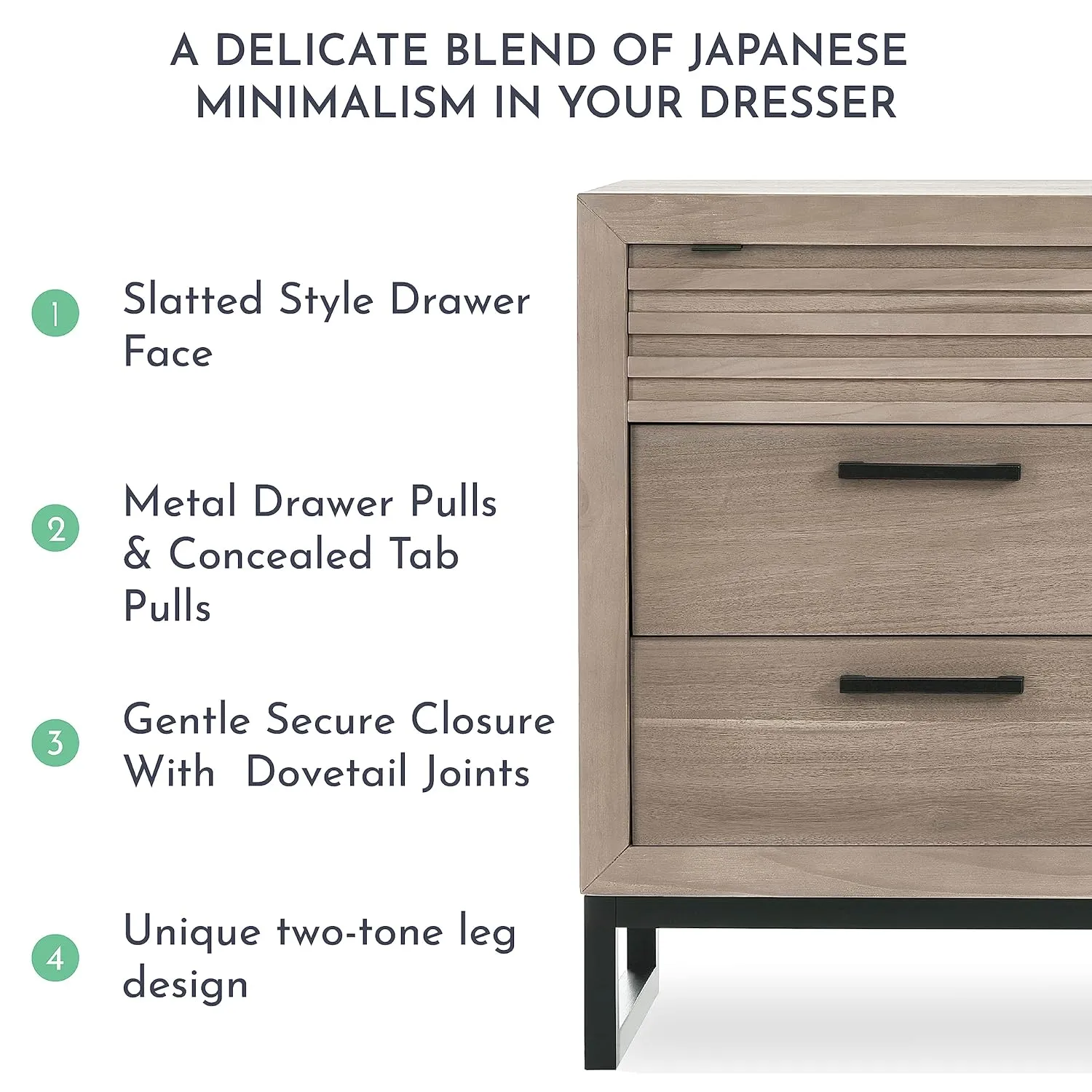 Dream On Me Evolur Kyoto Nursery Double Dresser