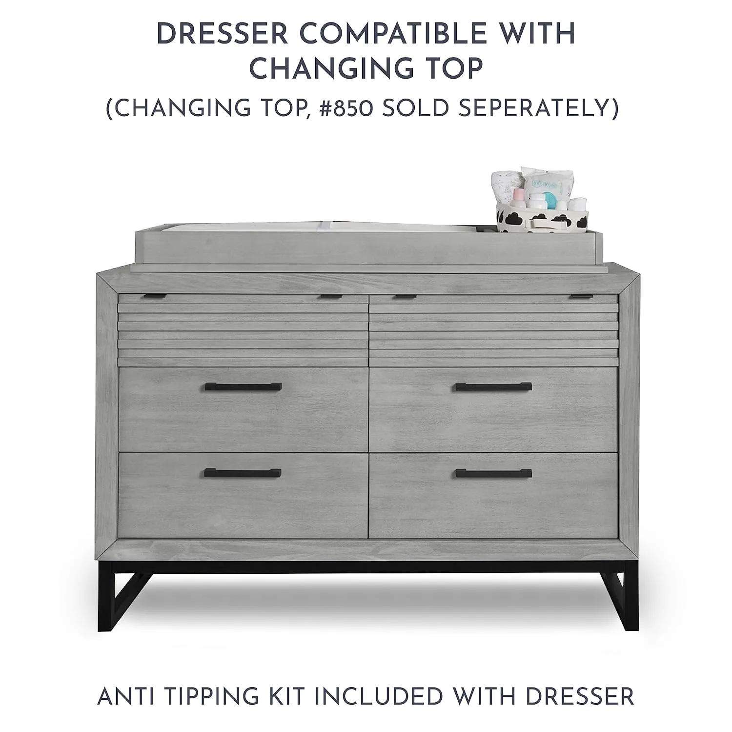 Dream On Me Evolur Kyoto Nursery Double Dresser