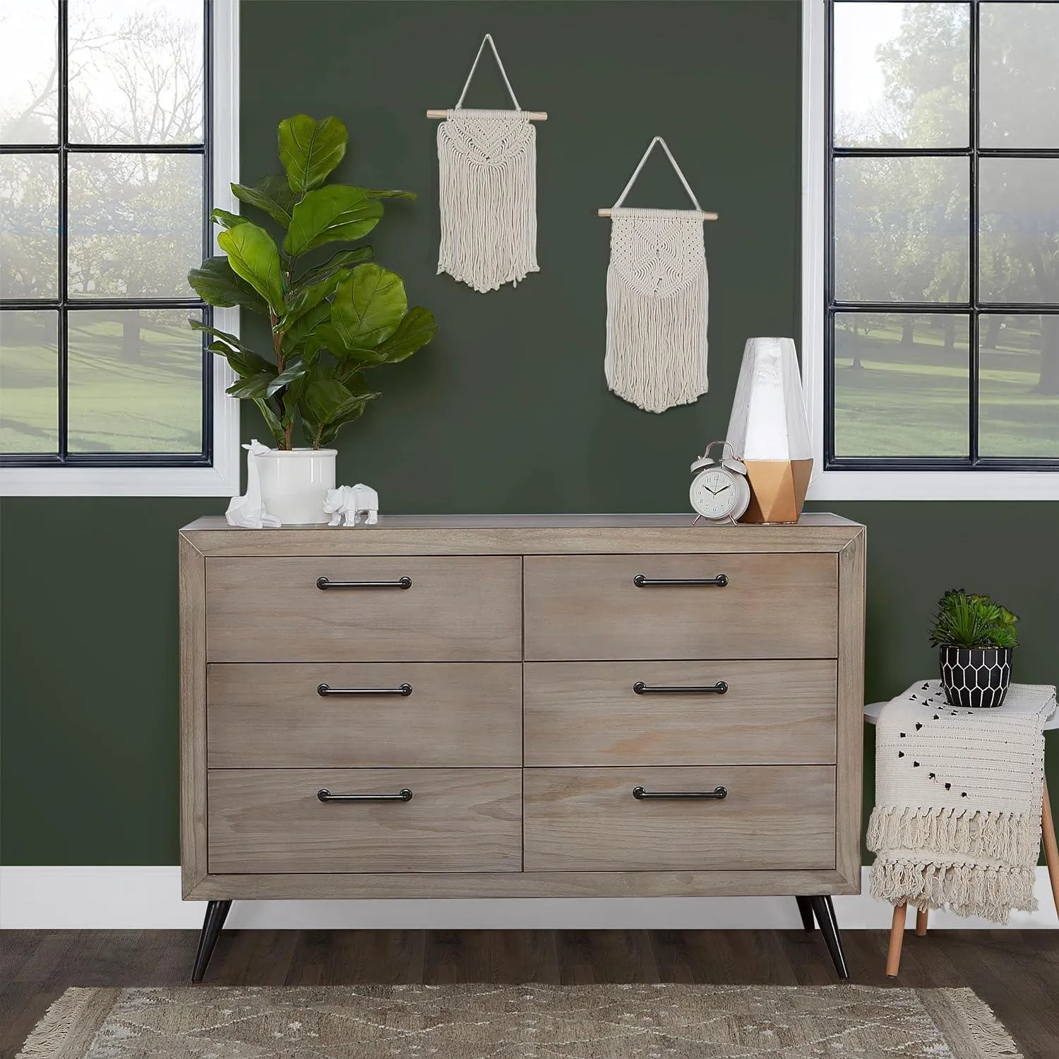 Dream On Me Evolur Stilnovo Mid Century Nursery Double Dresser