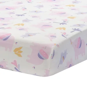 Elephant Dreams Fitted Crib Sheet