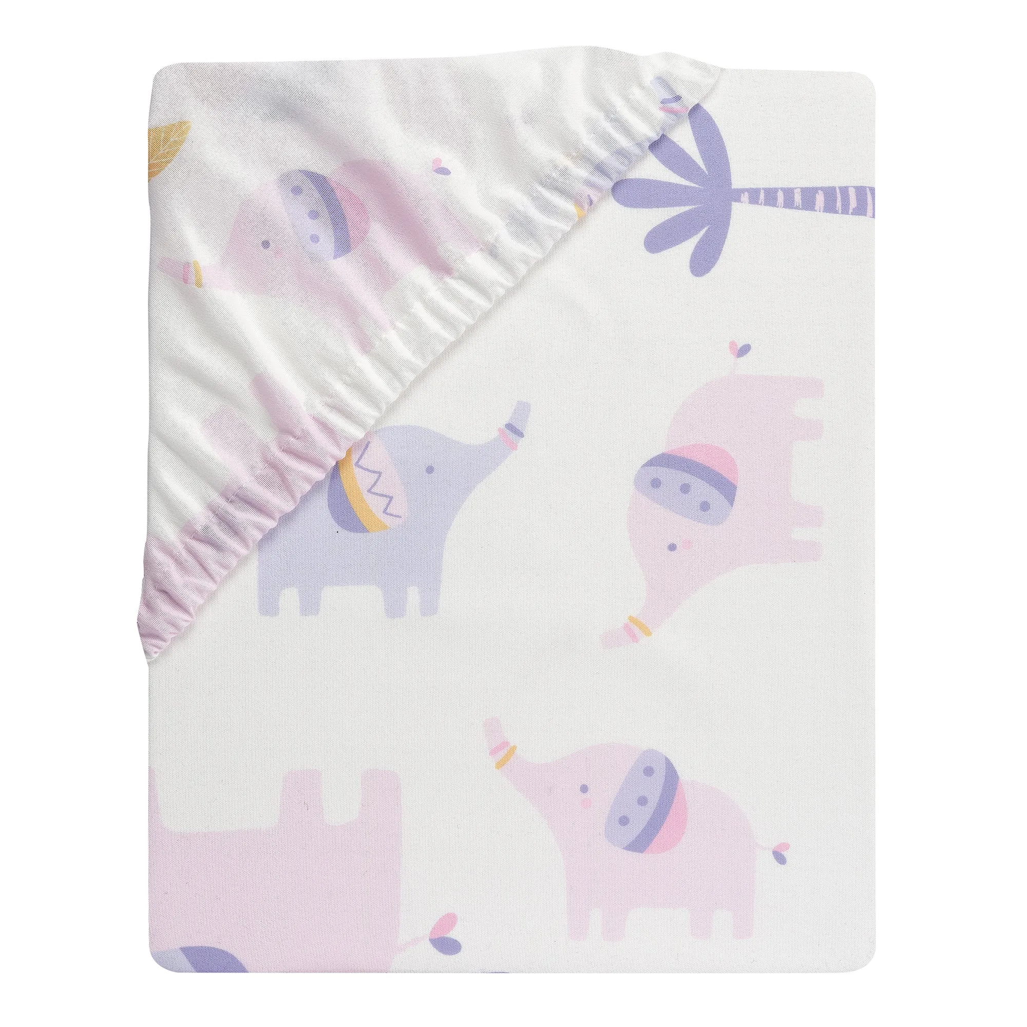 Elephant Dreams Fitted Crib Sheet