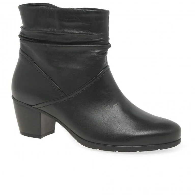 Emblem Black Ankle Boots