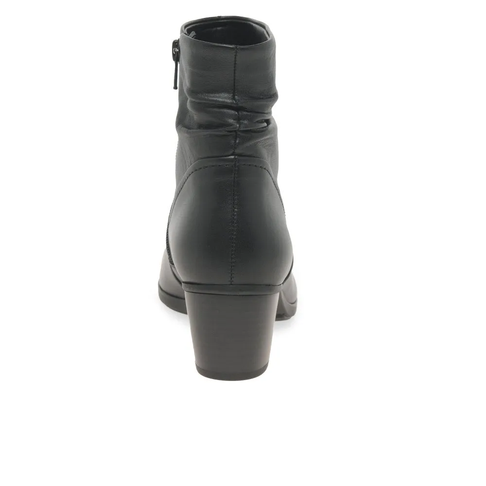 Emblem Black Ankle Boots