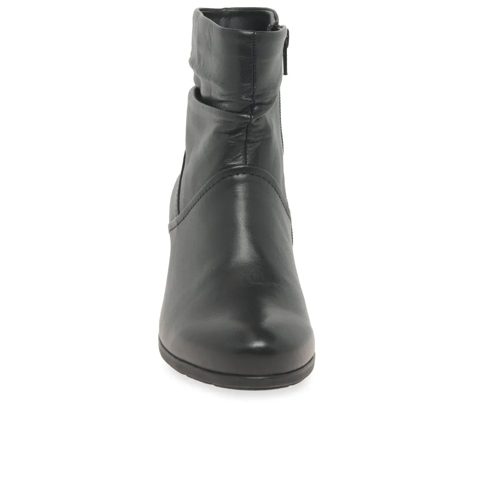 Emblem Black Ankle Boots