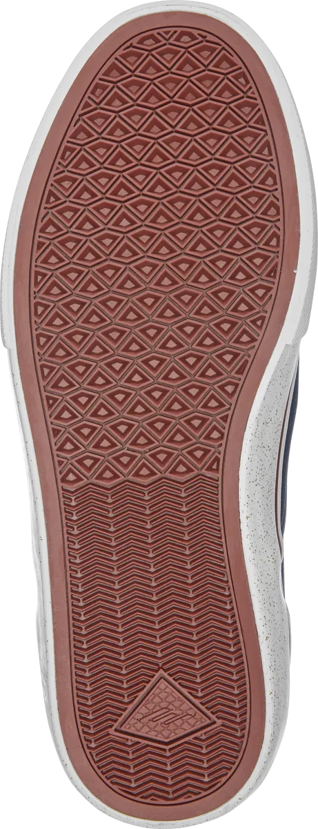 Emerica Mens Wino G6 Slip-On Navy Gold White Shoes