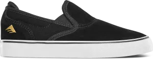 EMERICA Wino G6 Slip On Shoes Youth Black/White/Gold