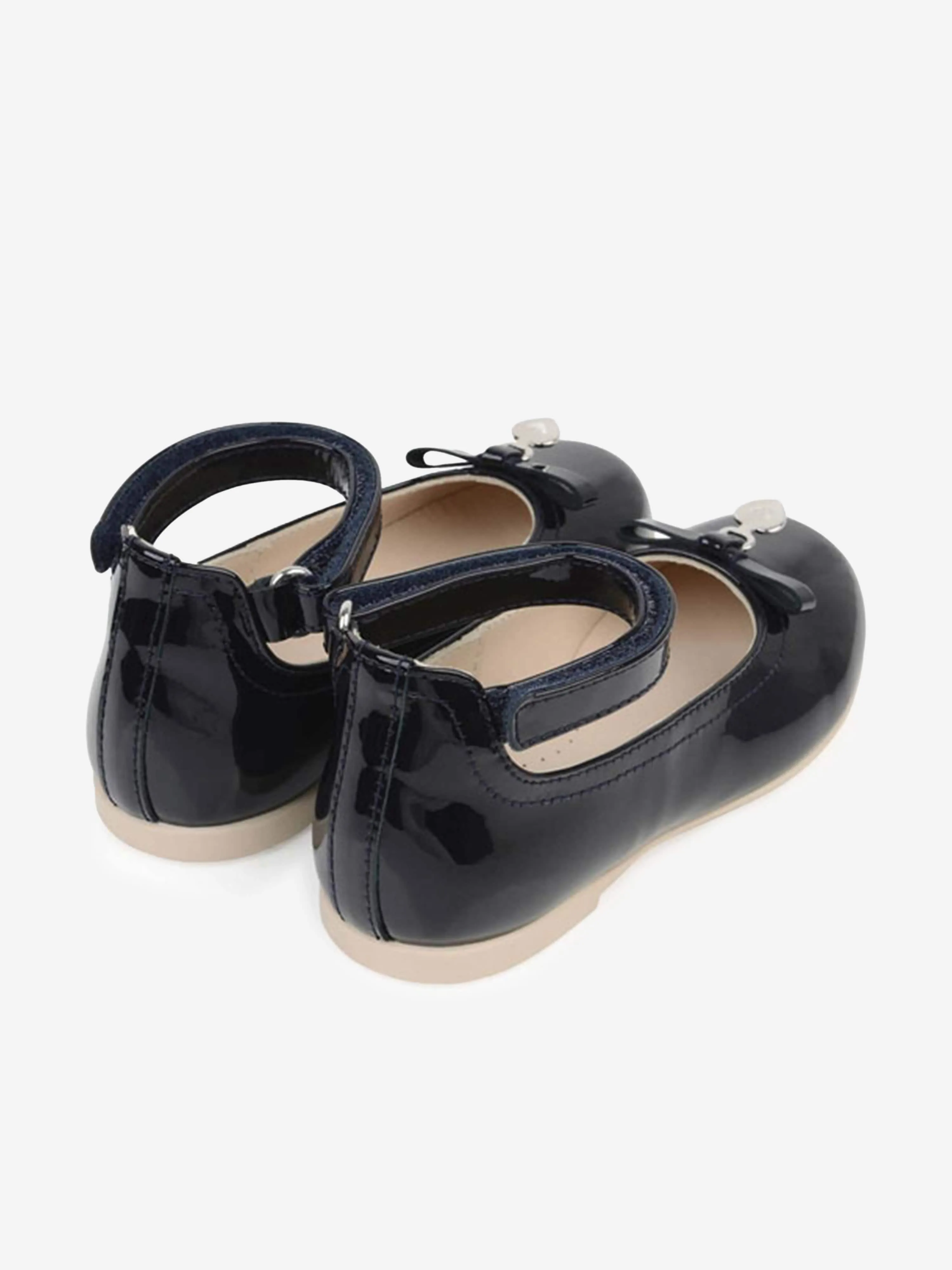 Emporio Armani Girls Patent Ankle Strap Shoes