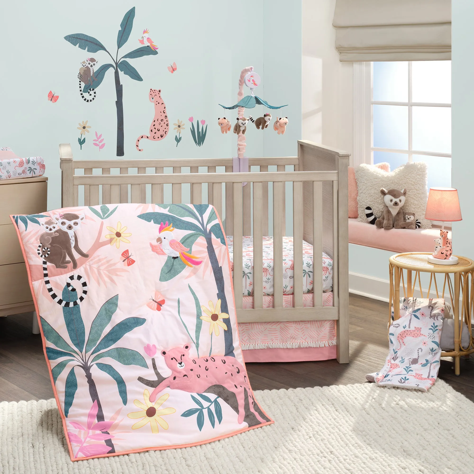 Enchanted Safari Cotton Fitted Crib Sheet