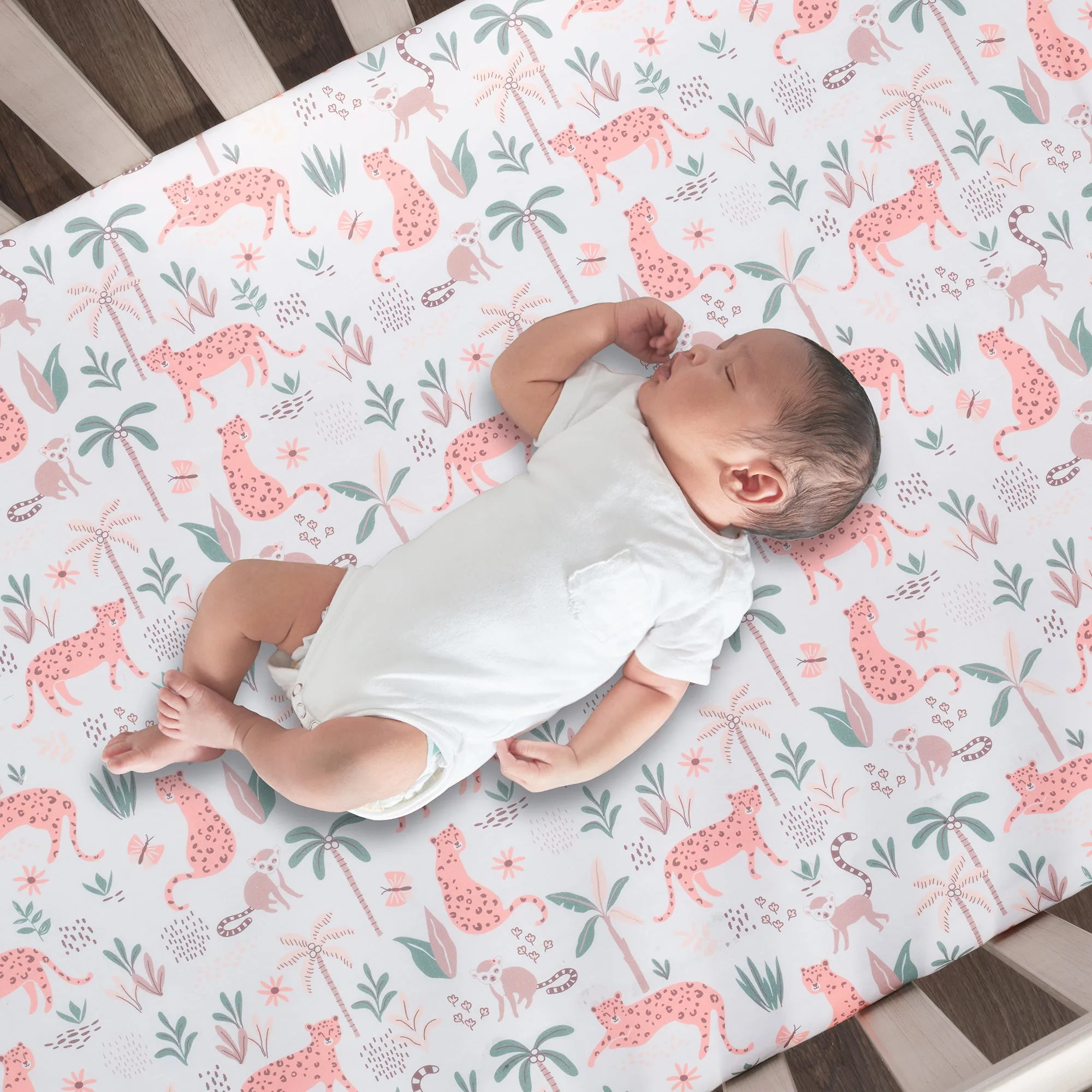 Enchanted Safari Cotton Fitted Crib Sheet