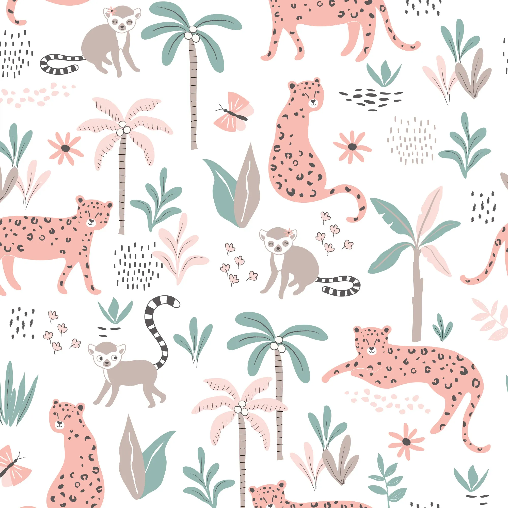 Enchanted Safari Cotton Fitted Crib Sheet
