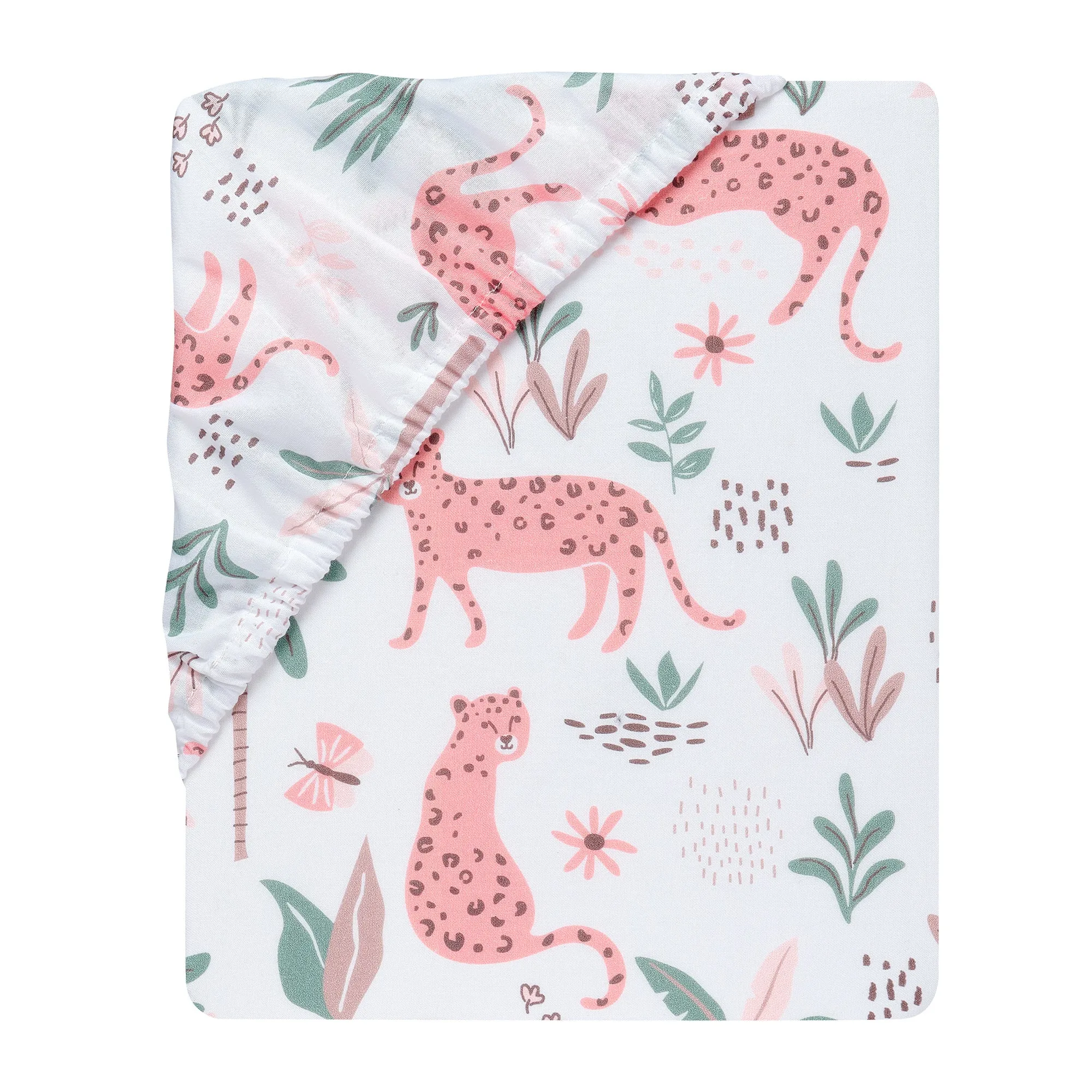 Enchanted Safari Cotton Fitted Crib Sheet