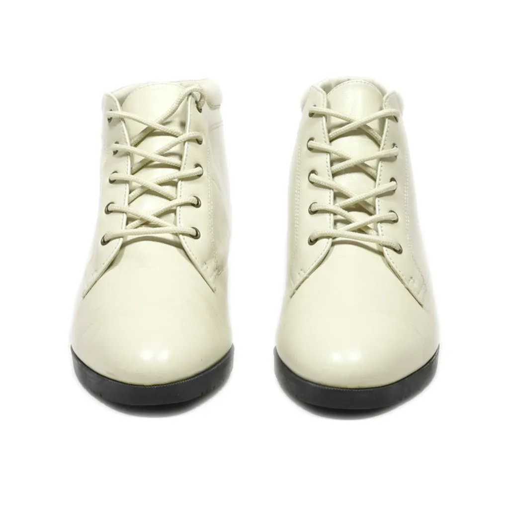 Falls Creek Ankle Boots Leather Beige Colour For Women