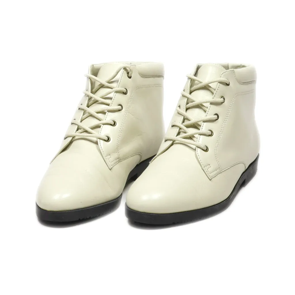 Falls Creek Ankle Boots Leather Beige Colour For Women