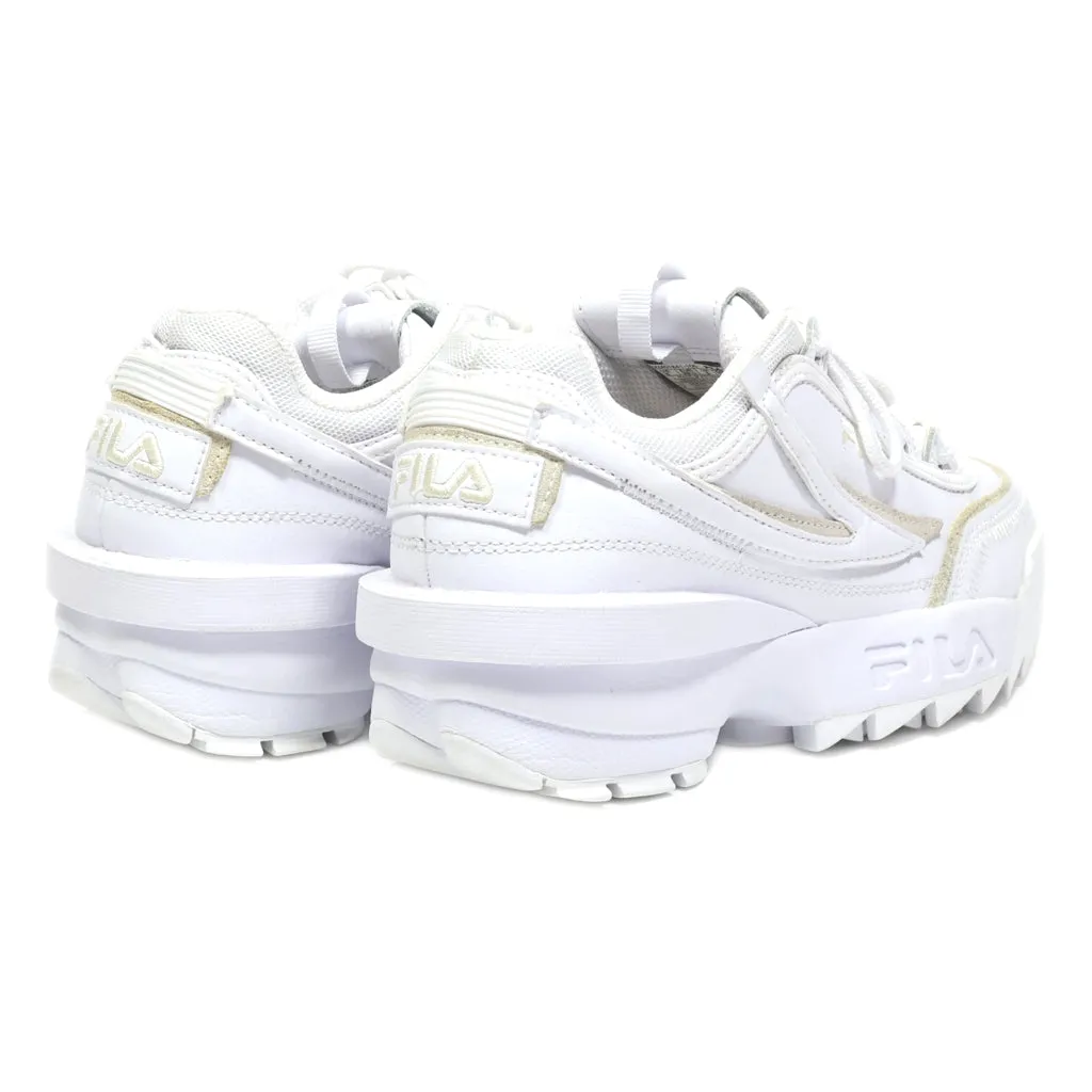 Fila Disruptor Ii Sport Shoes Pu Leather White Colour For Women