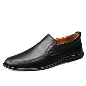 Genuine Leather Men Shoes Luxury Brand Casual Slip on Formal Loafers Men Moccasins Italian Male Driving Shoes chaussure homme