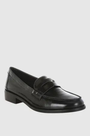 Genuine Leather Penny Strap Loafers
