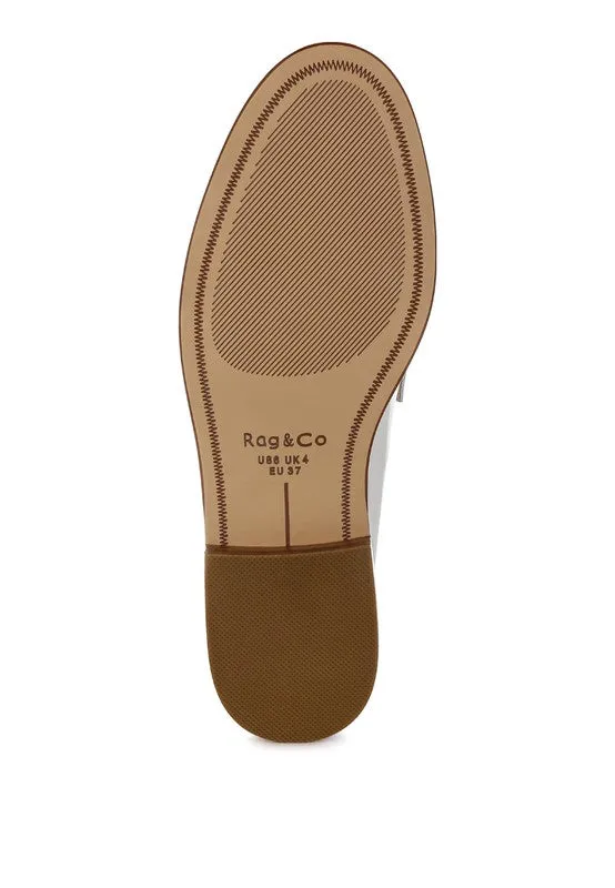 Genuine Leather Penny Strap Loafers