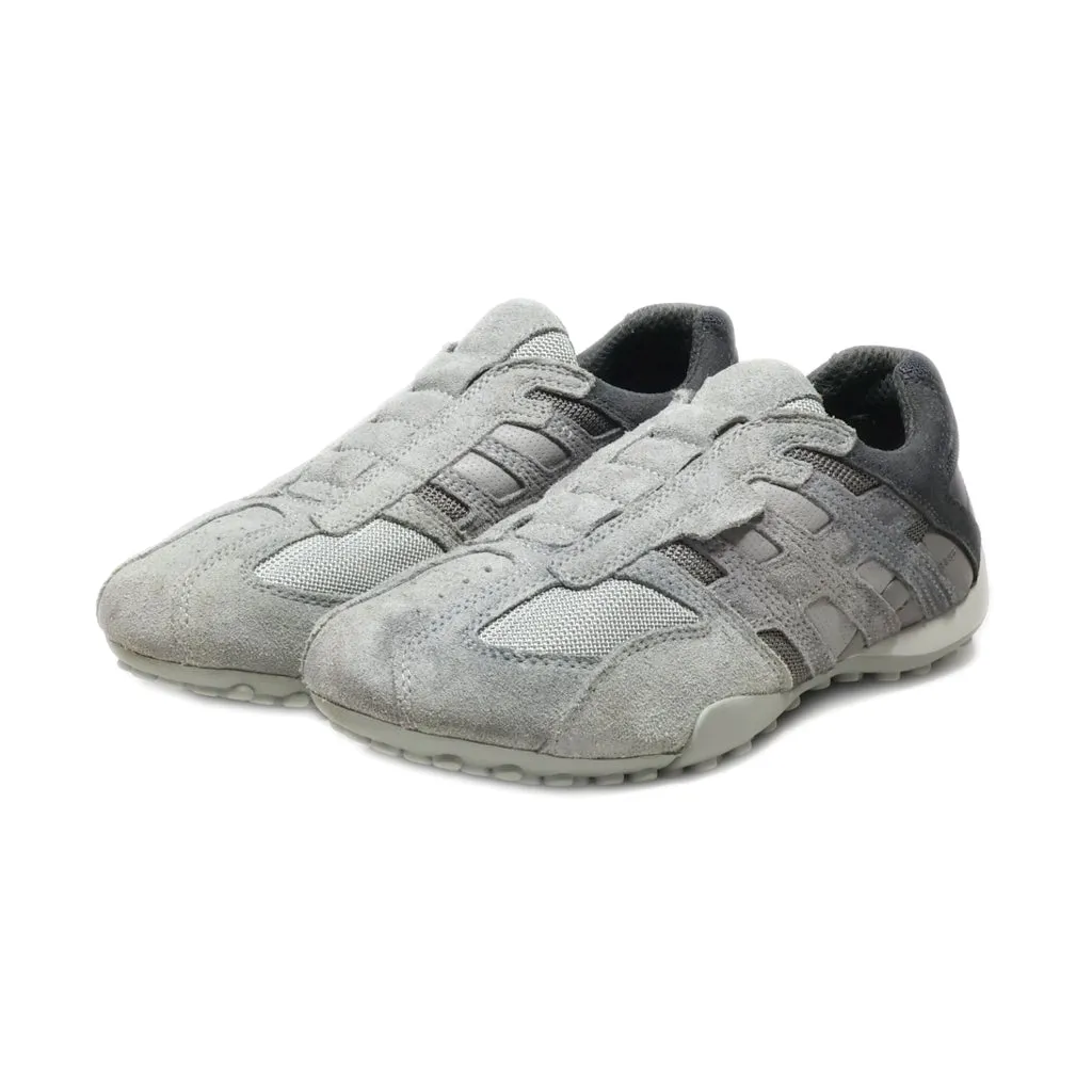 Geox Sport Shoes Suede Grey Colour For Women