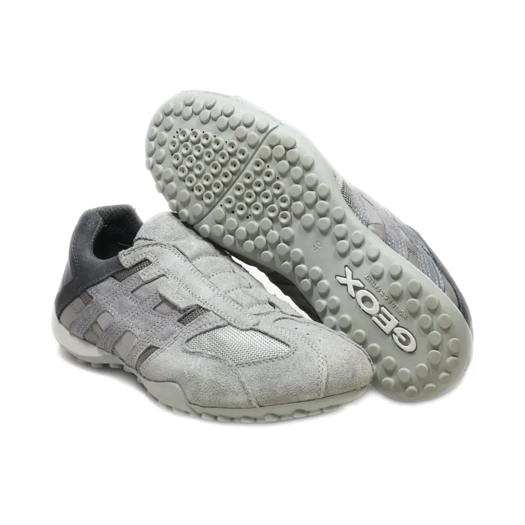 Geox Sport Shoes Suede Grey Colour For Women