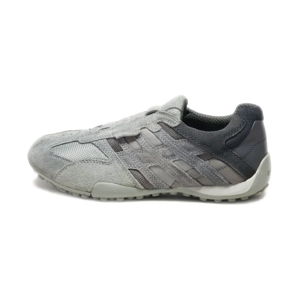 Geox Sport Shoes Suede Grey Colour For Women