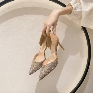 Glitter Women's High Heels Wedding Shoes