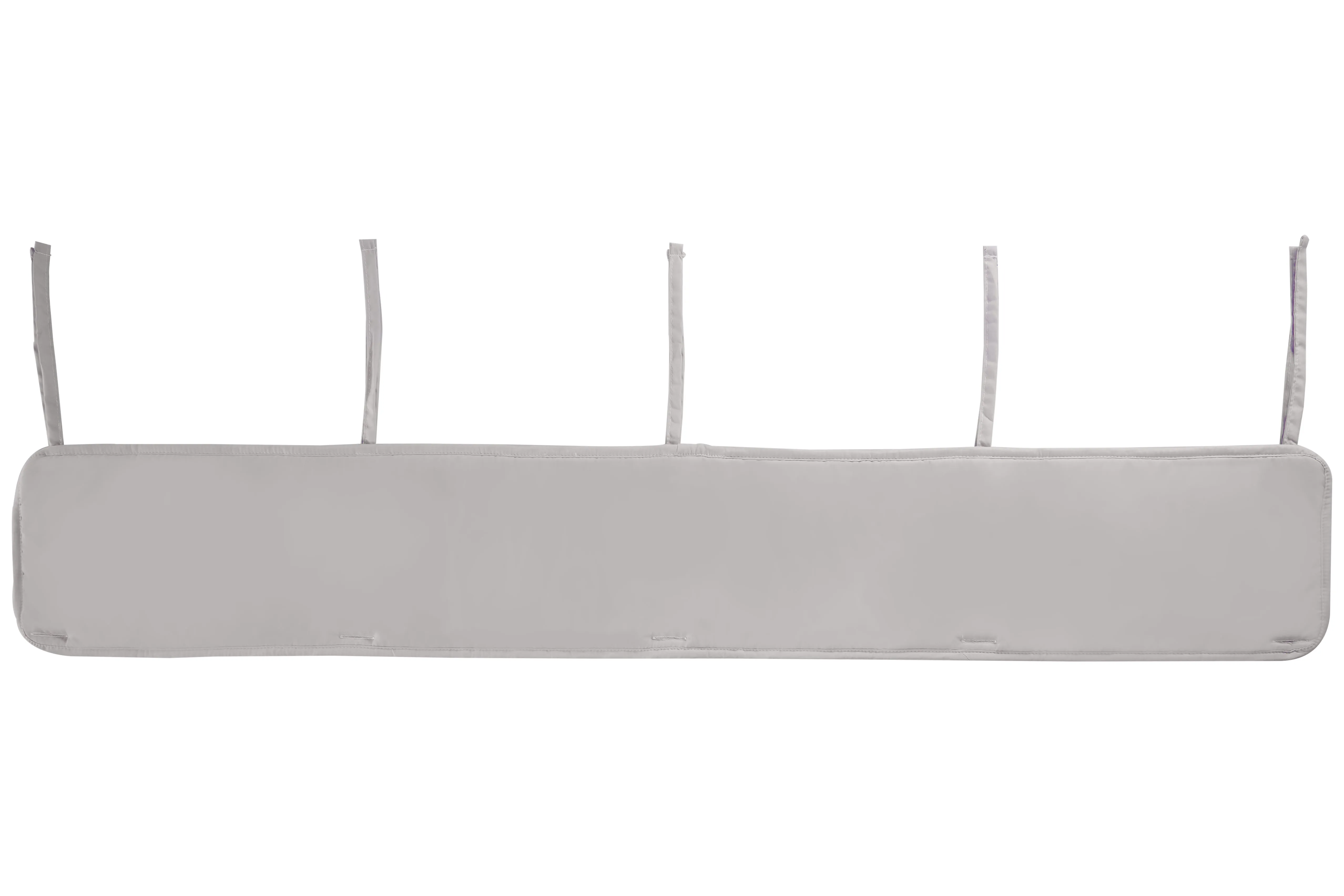 Gray Padded Crib Railguard - 1 Pack