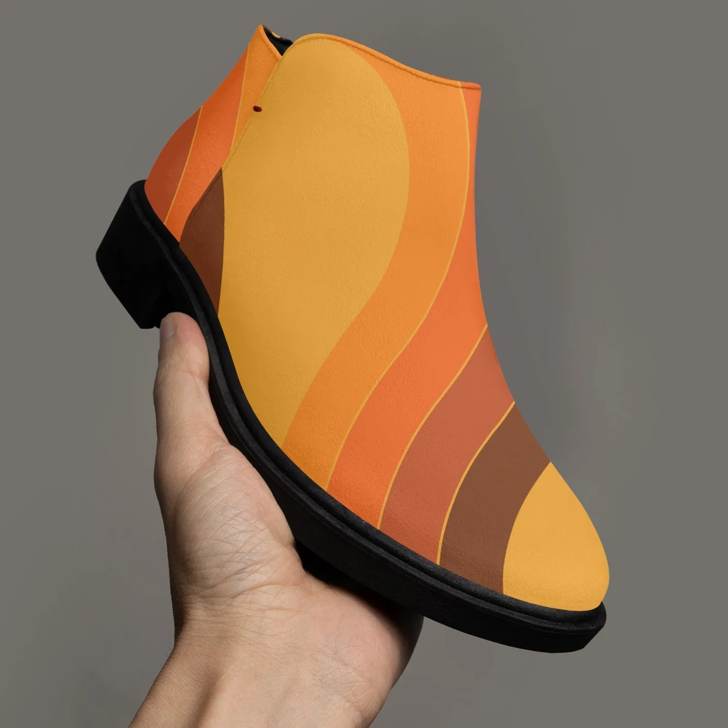 Groovy Mid Mod Hipster 60s MCM Ankle Shoe Boots