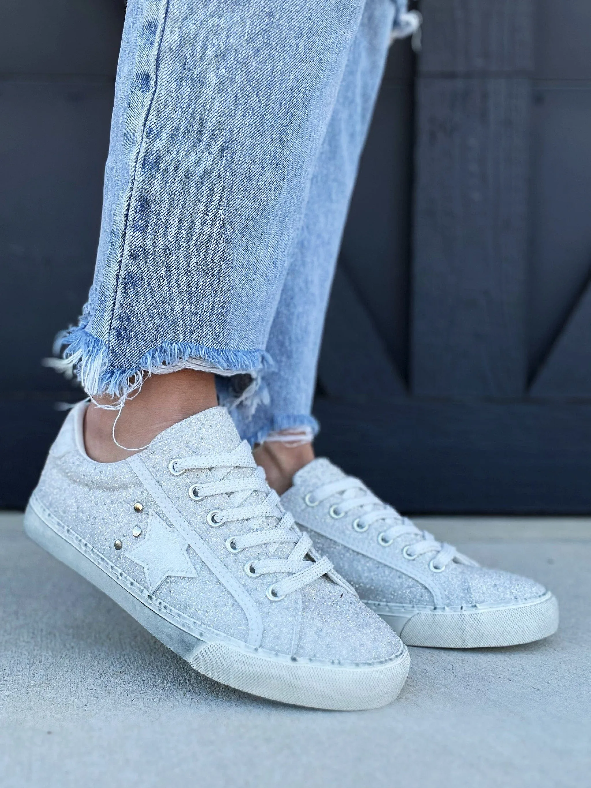 Hey Girl By Corkys Big Dipper Sneakers In Off White