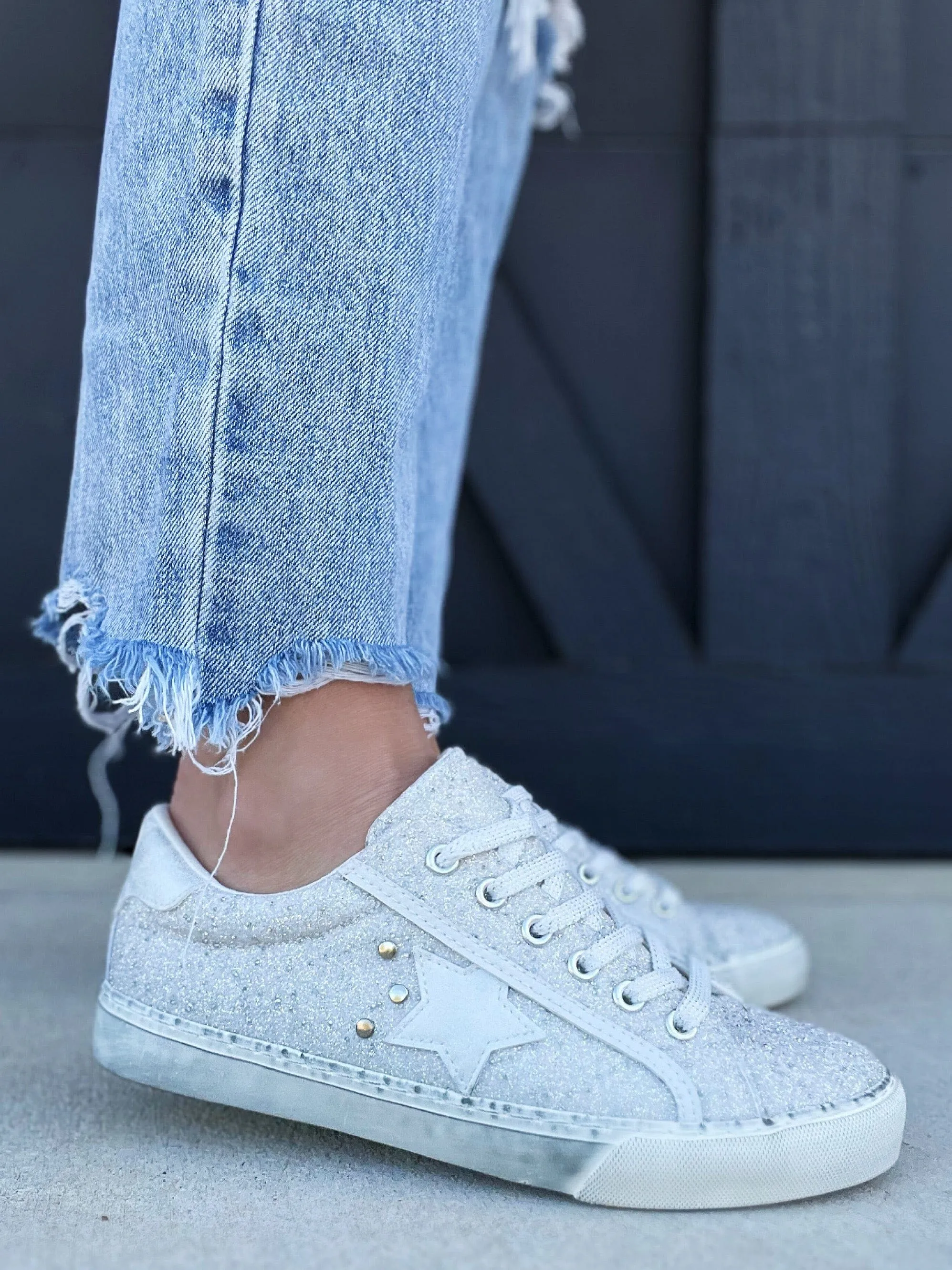 Hey Girl By Corkys Big Dipper Sneakers In Off White