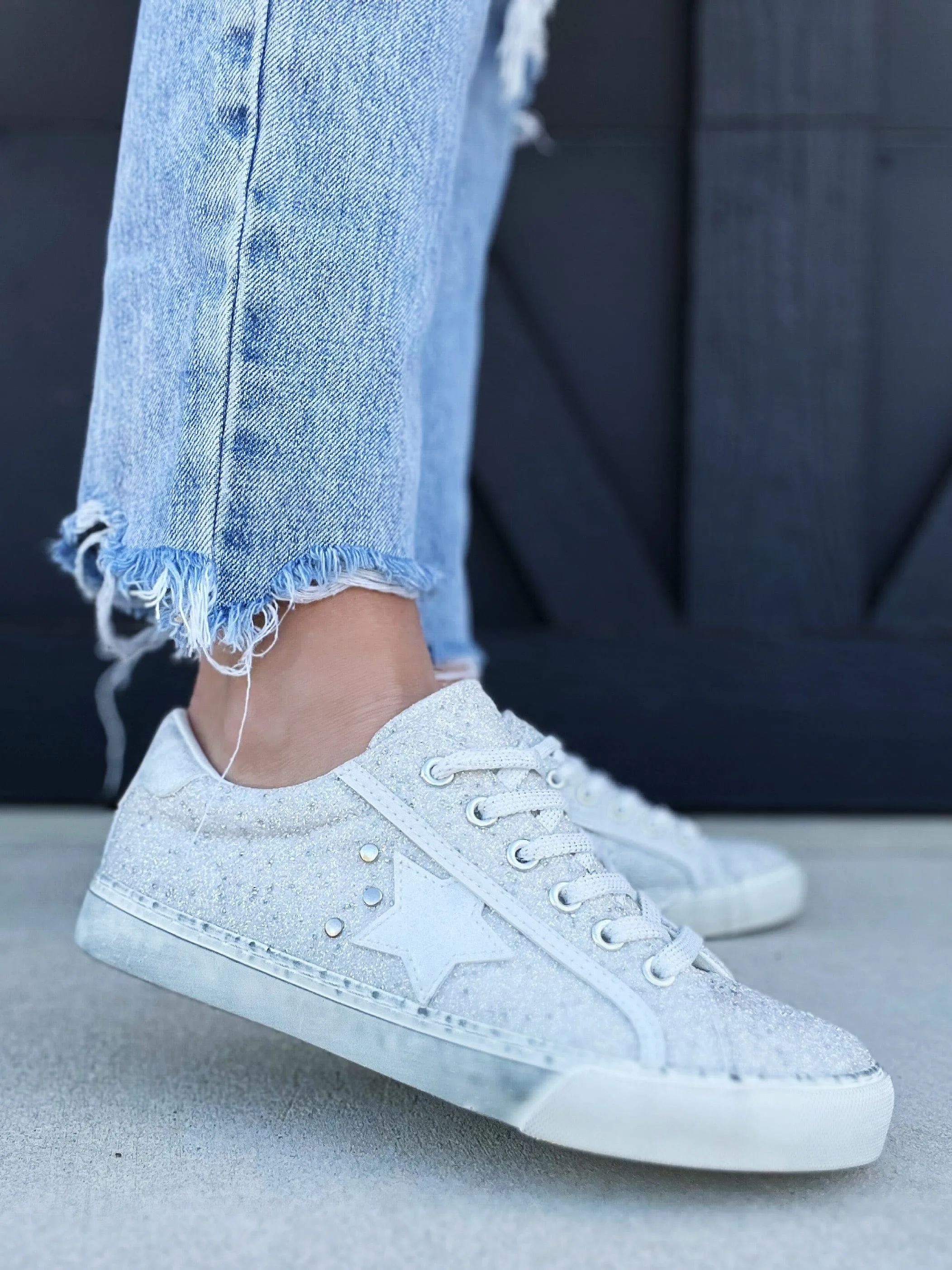 Hey Girl By Corkys Big Dipper Sneakers In Off White