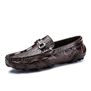 Hnzxzm Genuine Leather Loafers Mens Luxury Slip on Moccasins Casual Driving Shoes with Fur Winter Warm Shoes Men Boat Shoes Size38-47