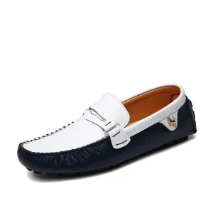 Hnzxzm Genuine Leather Men Shoes Sports Car Shape Luxury Brand Casual Slip on Formal Classic Loafers Moccasins Male Driving Shoes