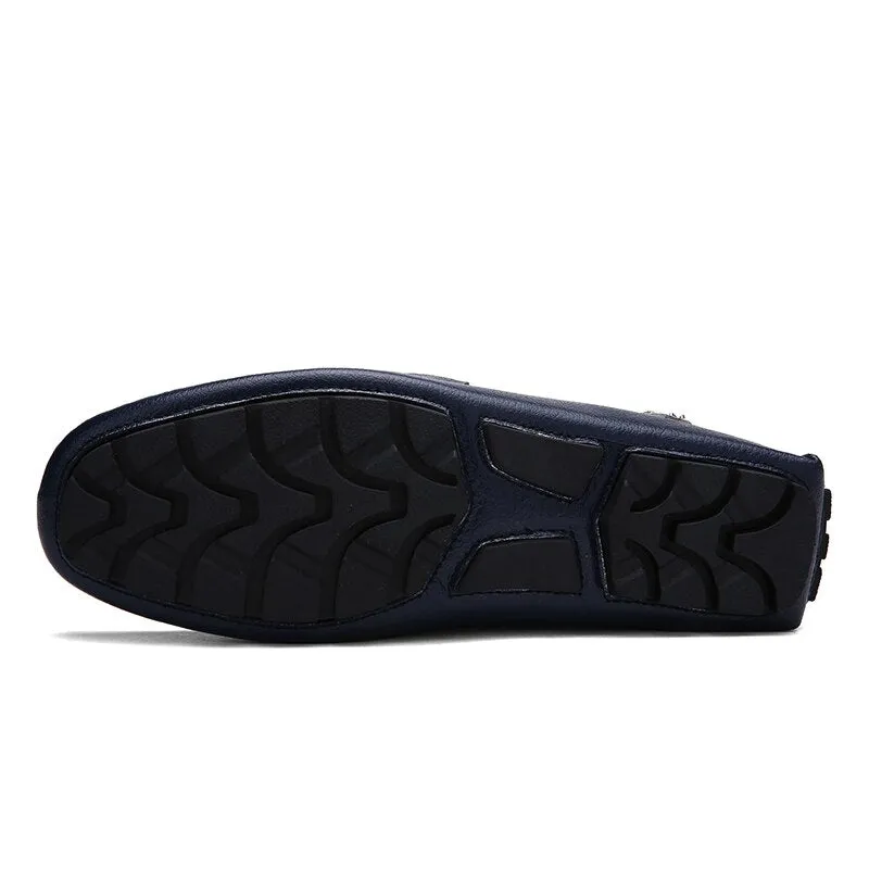 Hnzxzm Genuine Leather Men Shoes Sports Car Shape Luxury Brand Casual Slip on Formal Classic Loafers Moccasins Male Driving Shoes