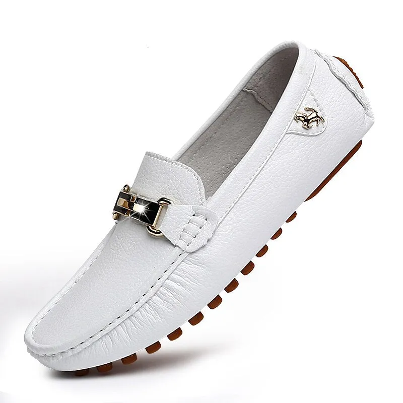 Hnzxzm Genuine Leather Men Shoes Sports Car Shape Luxury Brand Casual Slip on Formal Classic Loafers Moccasins Male Driving Shoes