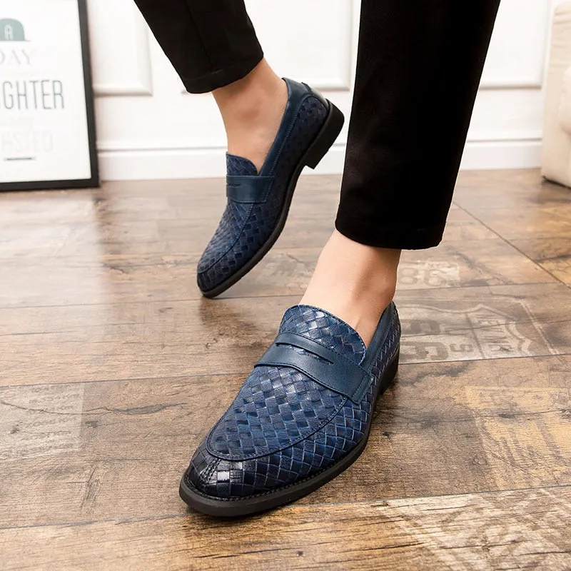 Hnzxzm Italian Loafers Men Casual Shoes Luxury Brand Shoes For Men Leather Moccasins Slip On Boat Driving Shoes Dress Zapatillas
