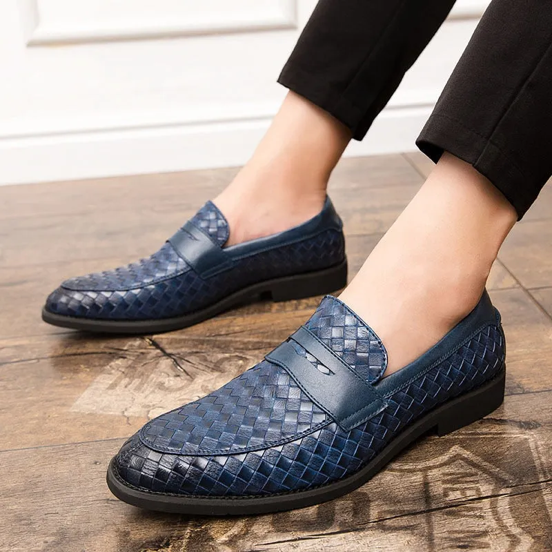 Hnzxzm Italian Loafers Men Casual Shoes Luxury Brand Shoes For Men Leather Moccasins Slip On Boat Driving Shoes Dress Zapatillas