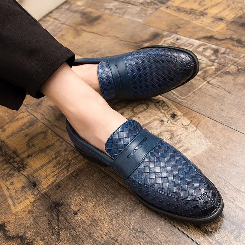 Hnzxzm Italian Loafers Men Casual Shoes Luxury Brand Shoes For Men Leather Moccasins Slip On Boat Driving Shoes Dress Zapatillas