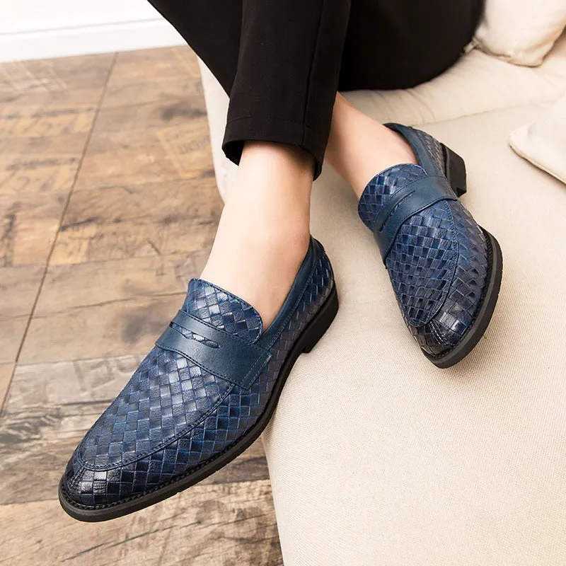 Hnzxzm Italian Loafers Men Casual Shoes Luxury Brand Shoes For Men Leather Moccasins Slip On Boat Driving Shoes Dress Zapatillas