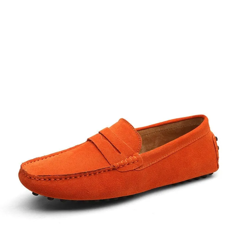 Hnzxzm Large Size 49 Men Loafers Soft Moccasins High Quality Spring Autumn Genuine Leather Shoes Men Warm Flats Driving Shoes