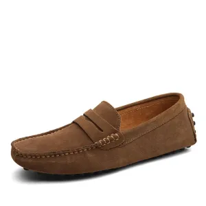 Hnzxzm Large Size 49 Men Loafers Soft Moccasins High Quality Spring Autumn Genuine Leather Shoes Men Warm Flats Driving Shoes