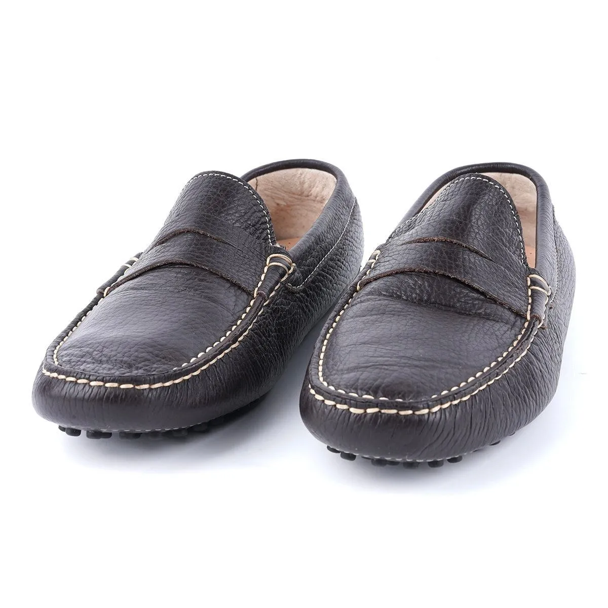 Howens Casual Moccasins Leather Brown Colour For Men