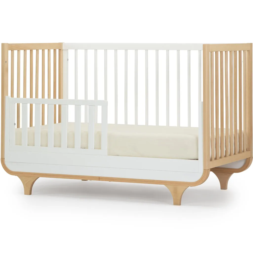 Jolly 3-in-1 Convertible Crib | White/Natural
