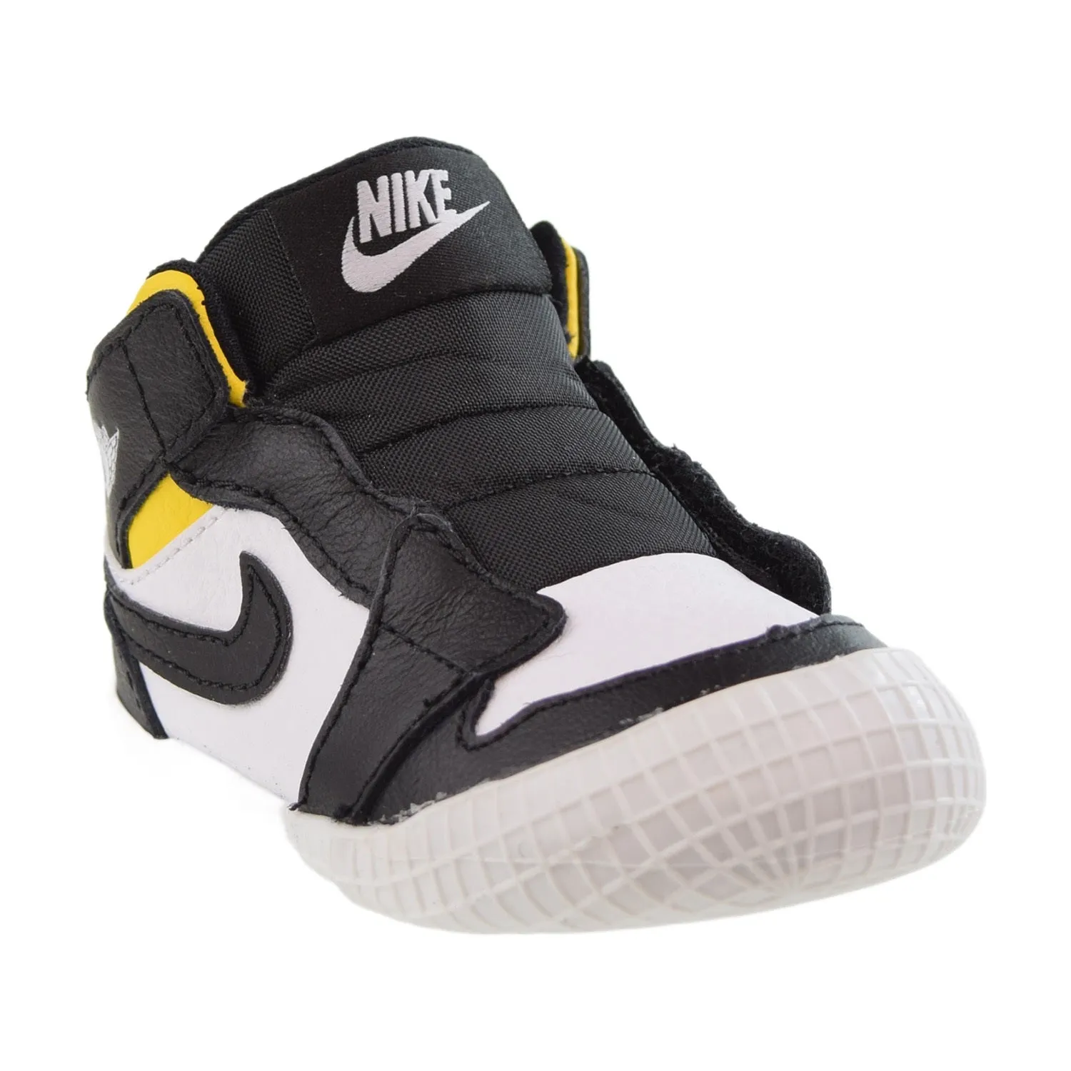 Jordan 1 Crib Bootie Black-White Varsity-Maize